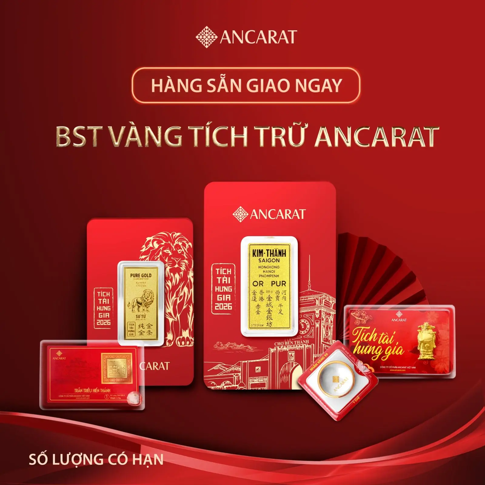 Các sản phẩm vàng Ancarat với trọng lượng đa dạng, được kiểm định nghiêm ngặt, là lựa chọn lý tưởng cho kế hoạch tích lũy dài hạn của khách hàng. Vàng Ancarat tích trữ