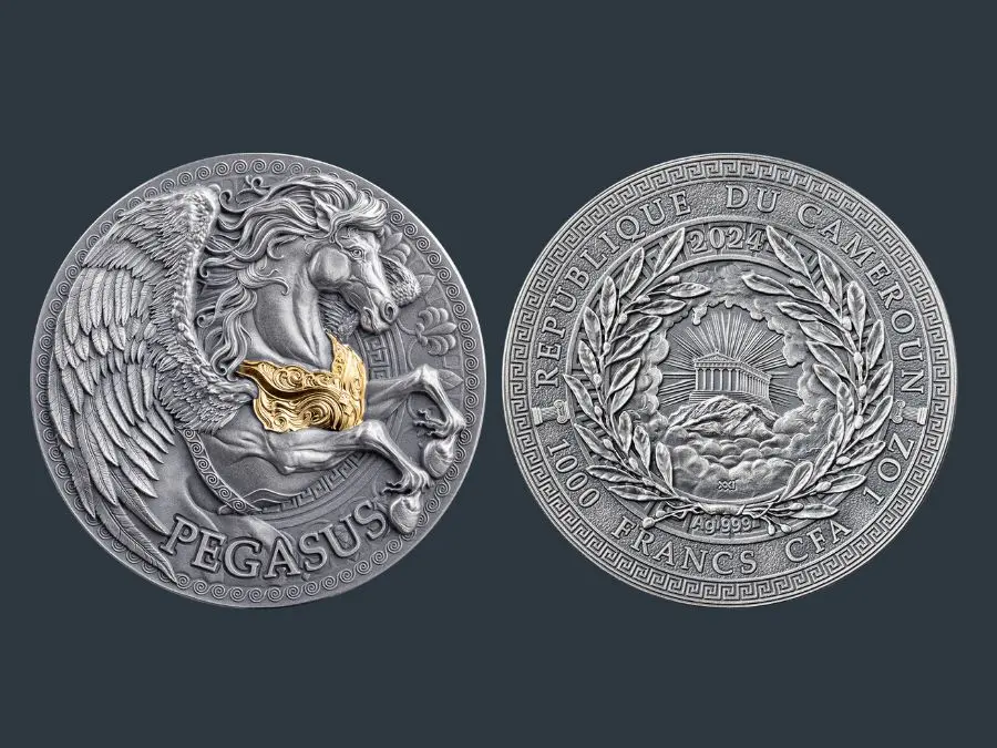 nghệ thuật xu bạc Pagasus