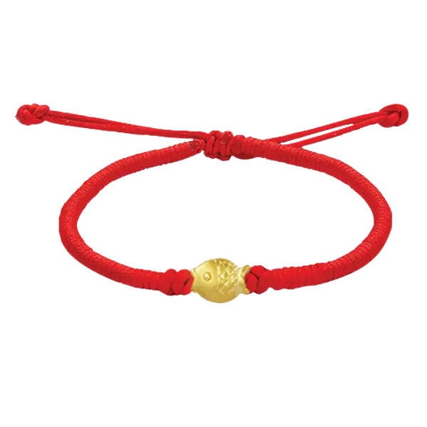Vòng tay charm vàng 24k Cá chép béo