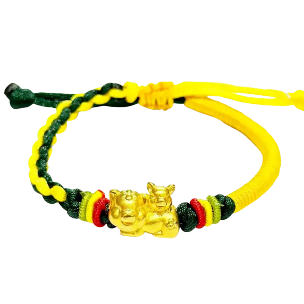 Vòng Tay phối Charm Vàng 24K Kim Hợi – may mắn – tài lộc