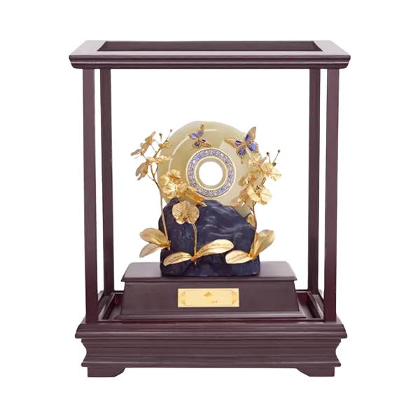 Tượng mạ vàng 24K Bạch Ngọc Hồ Điệp