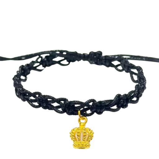 [AG9992.M104.002] Vòng Tay phối Mặt dây Vàng 24K Vương miện