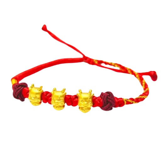 Vòng Tay Phối Charm Vàng 24k Kim Thìn khánh vàng mix Kim Thìn Chữ Phúc