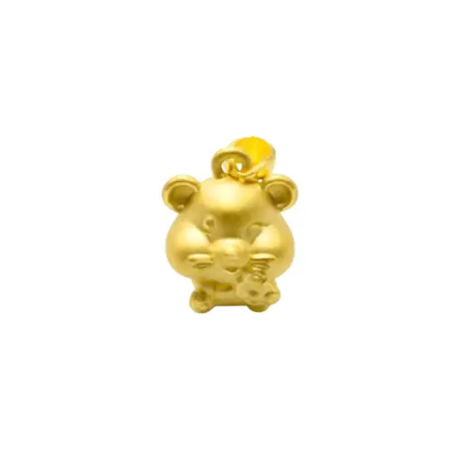 [AG9992.M001.029C] Mặt dây Vàng 24k Con Giáp Kim tí tài lộc