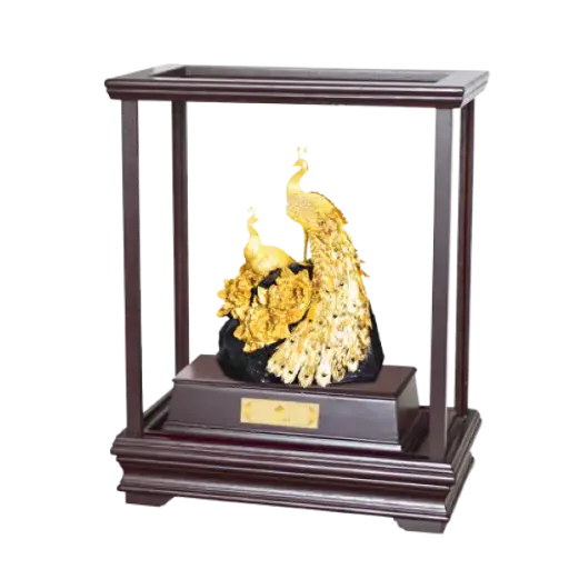 [AO9992.Q266.00004] Tượng mạ vàng 24k Phú quý cát tường